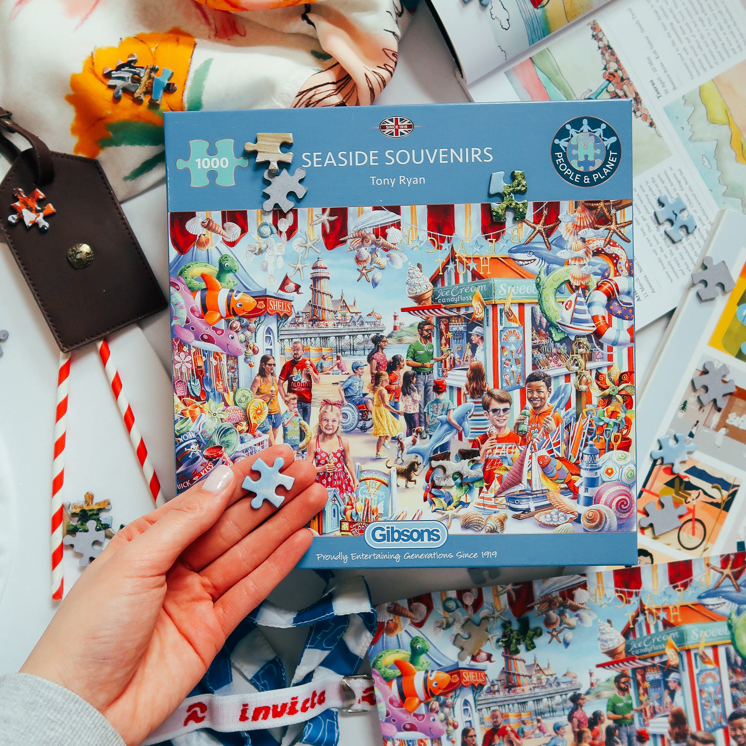 gibsons-seaside-souvenirs-puzzle-1000-teile-strand image 2