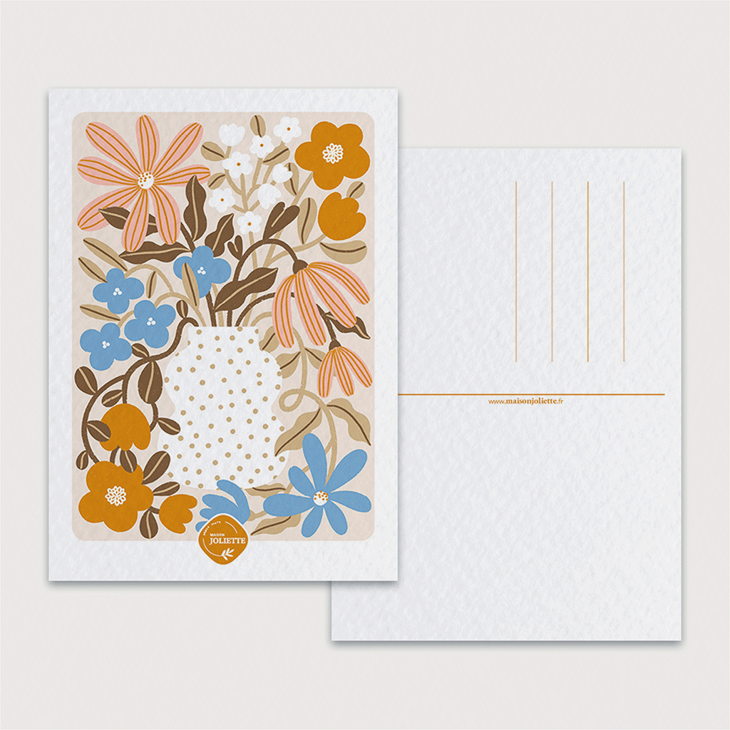 maison-joliette-myosotis-capucine-postkarte-a6-mit-umschlag image 5