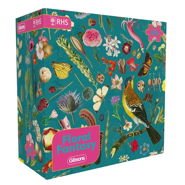 gibsons-rhs-floral-fantasy-puzzle-500-teile-blumen image 1