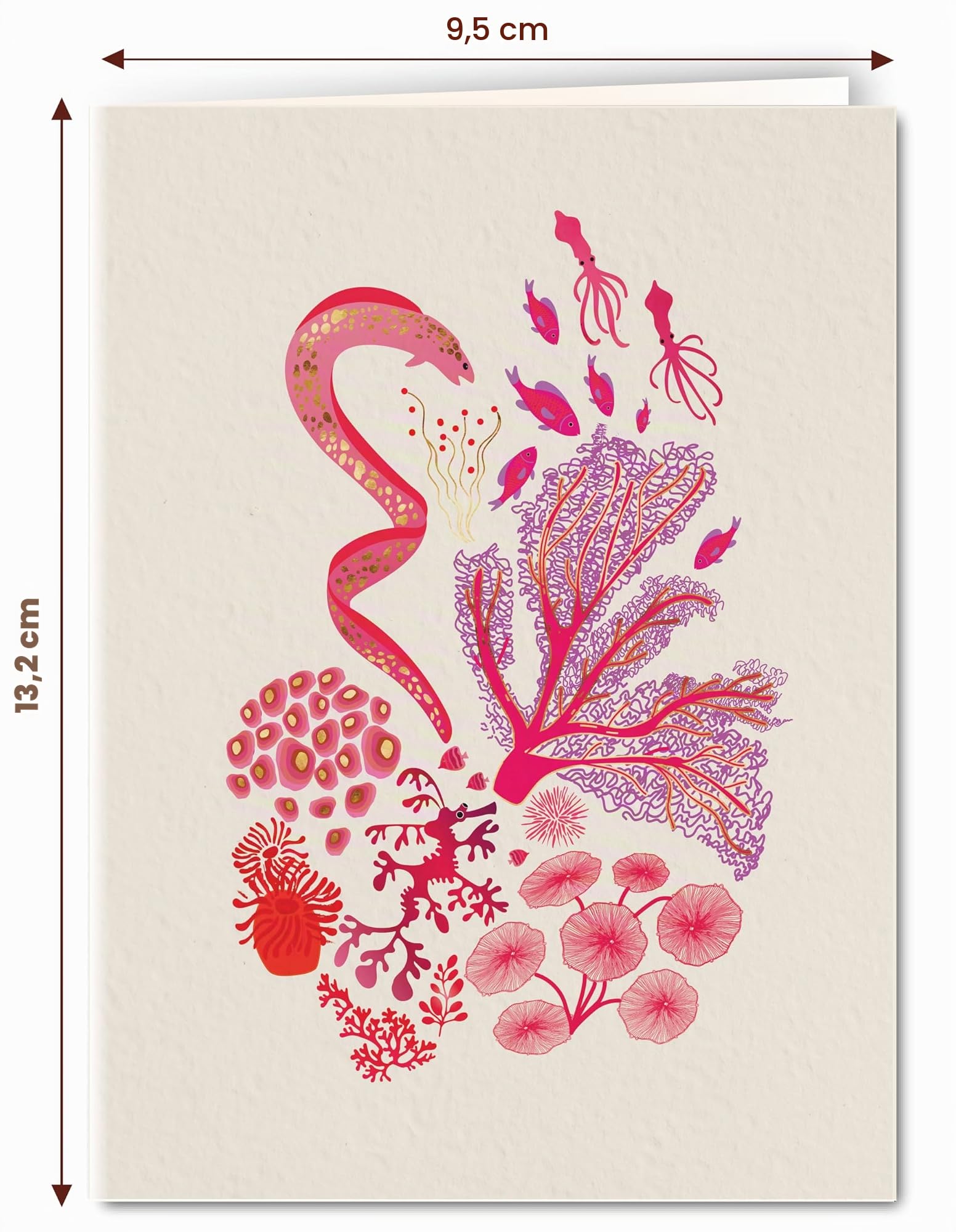 elena-essex-cards-gru-karten-12er-set-koralle-goldfolie image 2