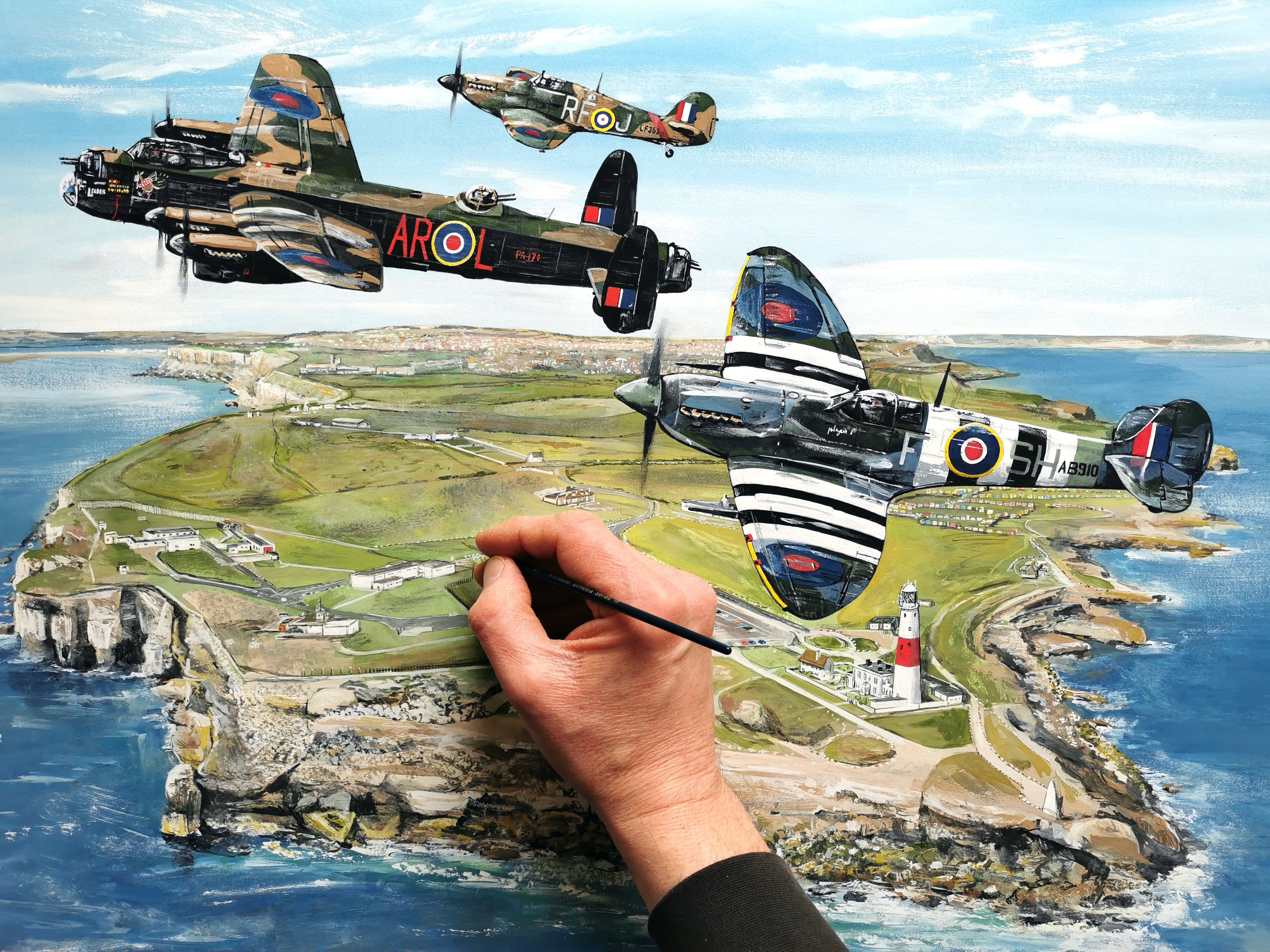 gibsons-wings-over-portland-puzzle-500-teile-flugzeuge-nostalgie image 4