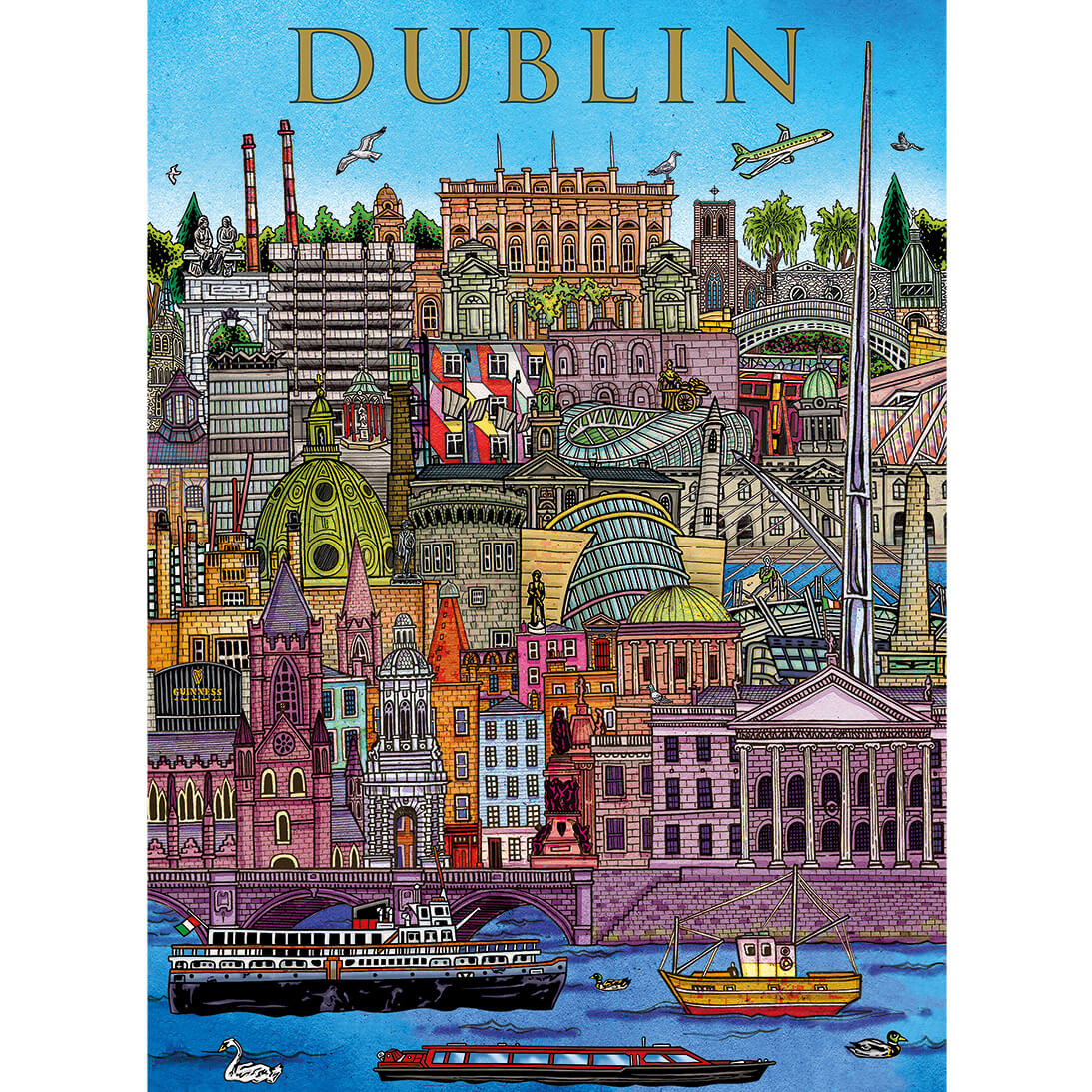 gibsons-dublin-cityscape-puzzle-500-teile-irland image 5