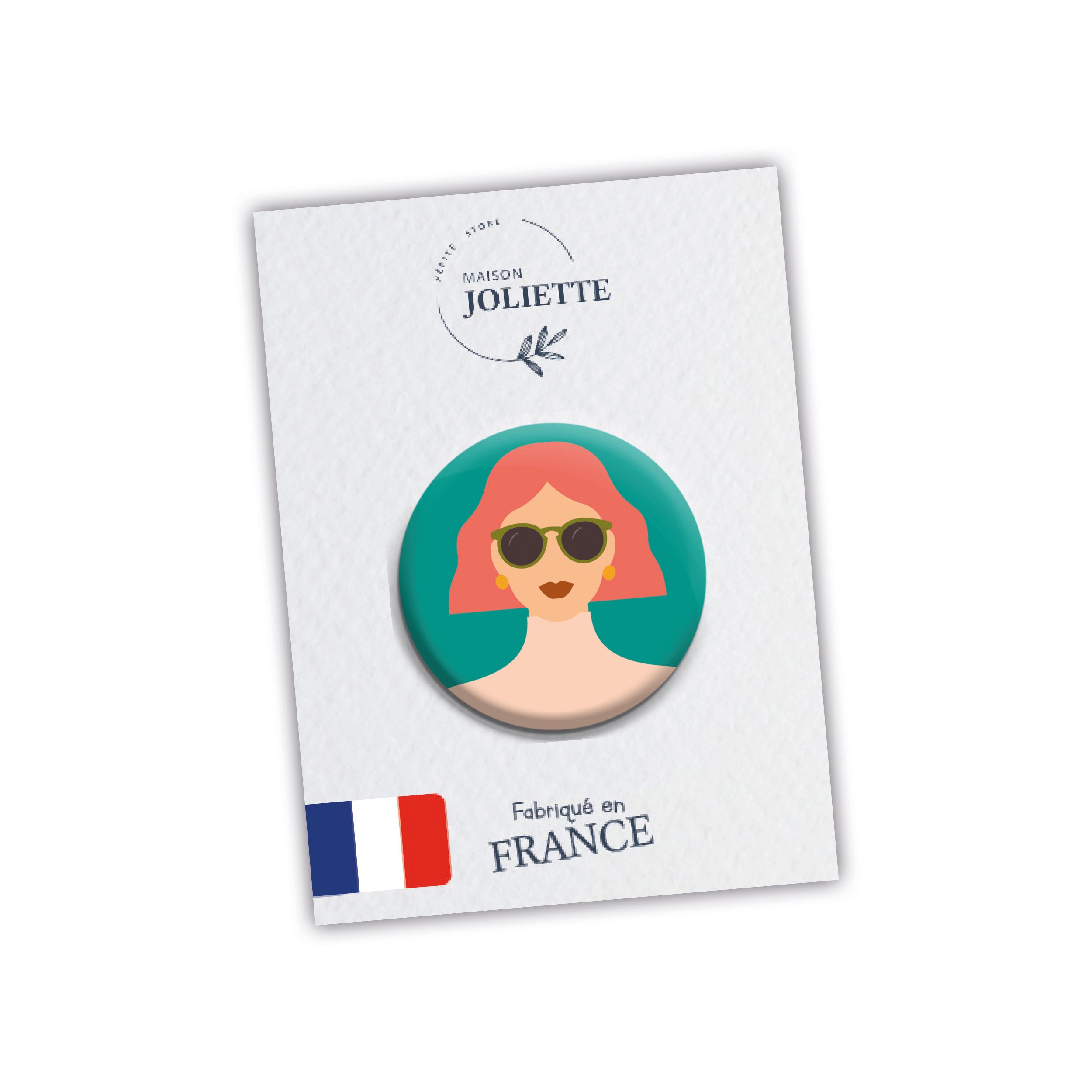 maison-joliette-mil-titude-button-t-rkis-32-mm-matt image 2