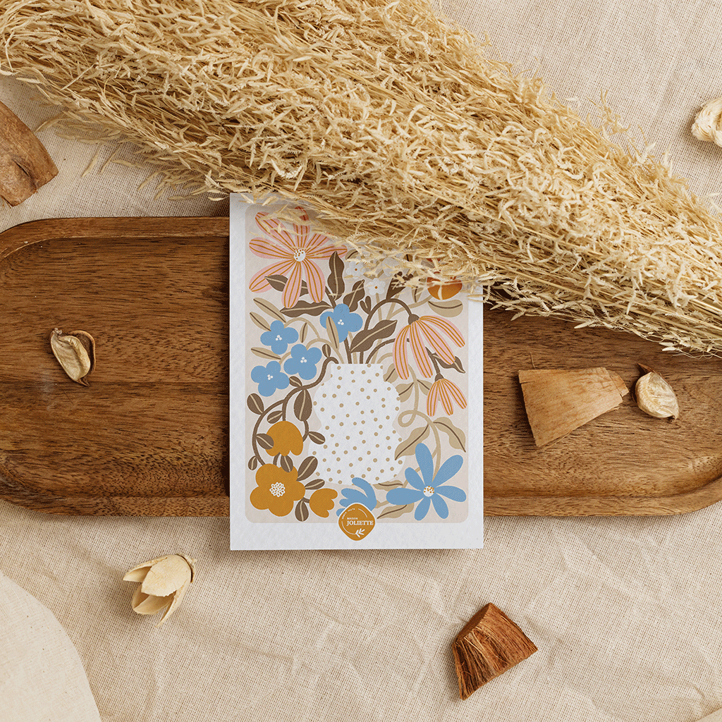 maison-joliette-myosotis-capucine-postkarte-a6-mit-umschlag image 8