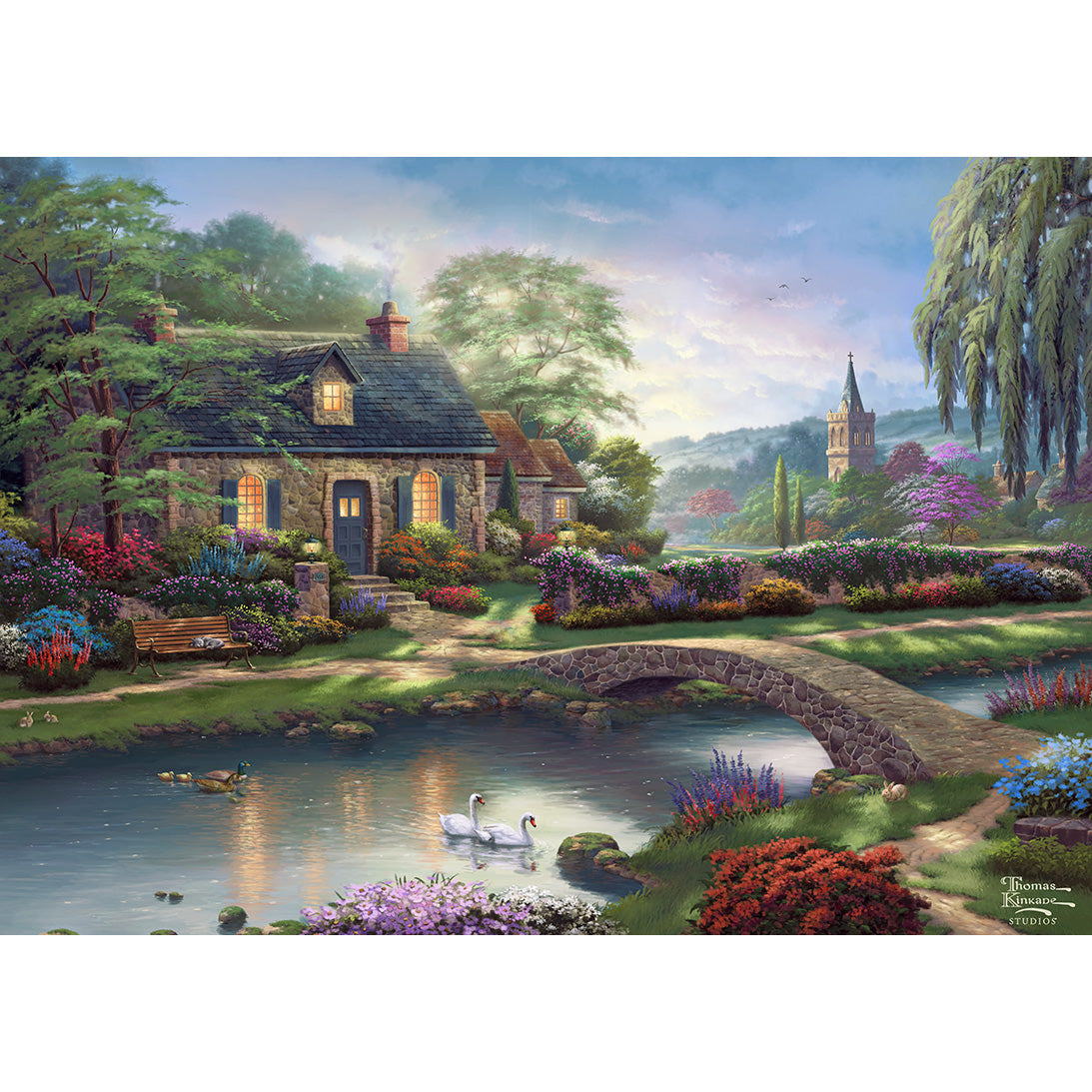 gibsons-stoney-creek-cottage-puzzle-1000-teile-kinkade image 3