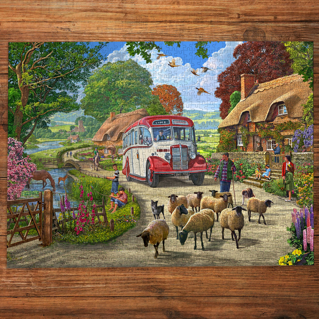 gibsons-touring-the-countryside-puzzle-1000-teile-landleben image 3