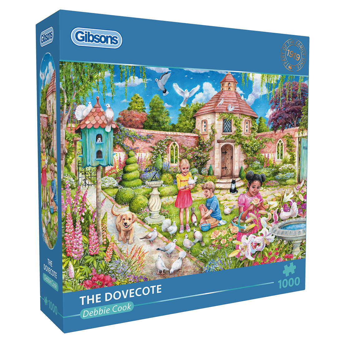 gibsons-the-dovecote-1000-teile-puzzle-garten-tauben image 1