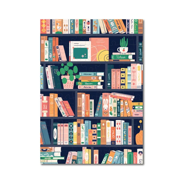 maison-joliette-book-lovers-mini-puzzle-99-teile-10-5x14-8-cm image 1