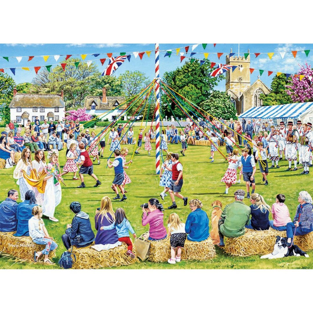 gibsons-around-the-maypole-puzzle-1000-teile-maibaum image 7