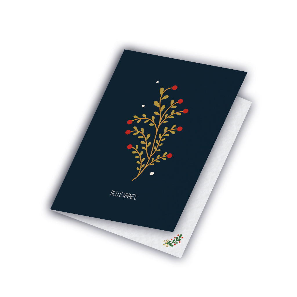 maison-joliette-carte-gru-karte-feuillage-a6-mit-umschlag image 2