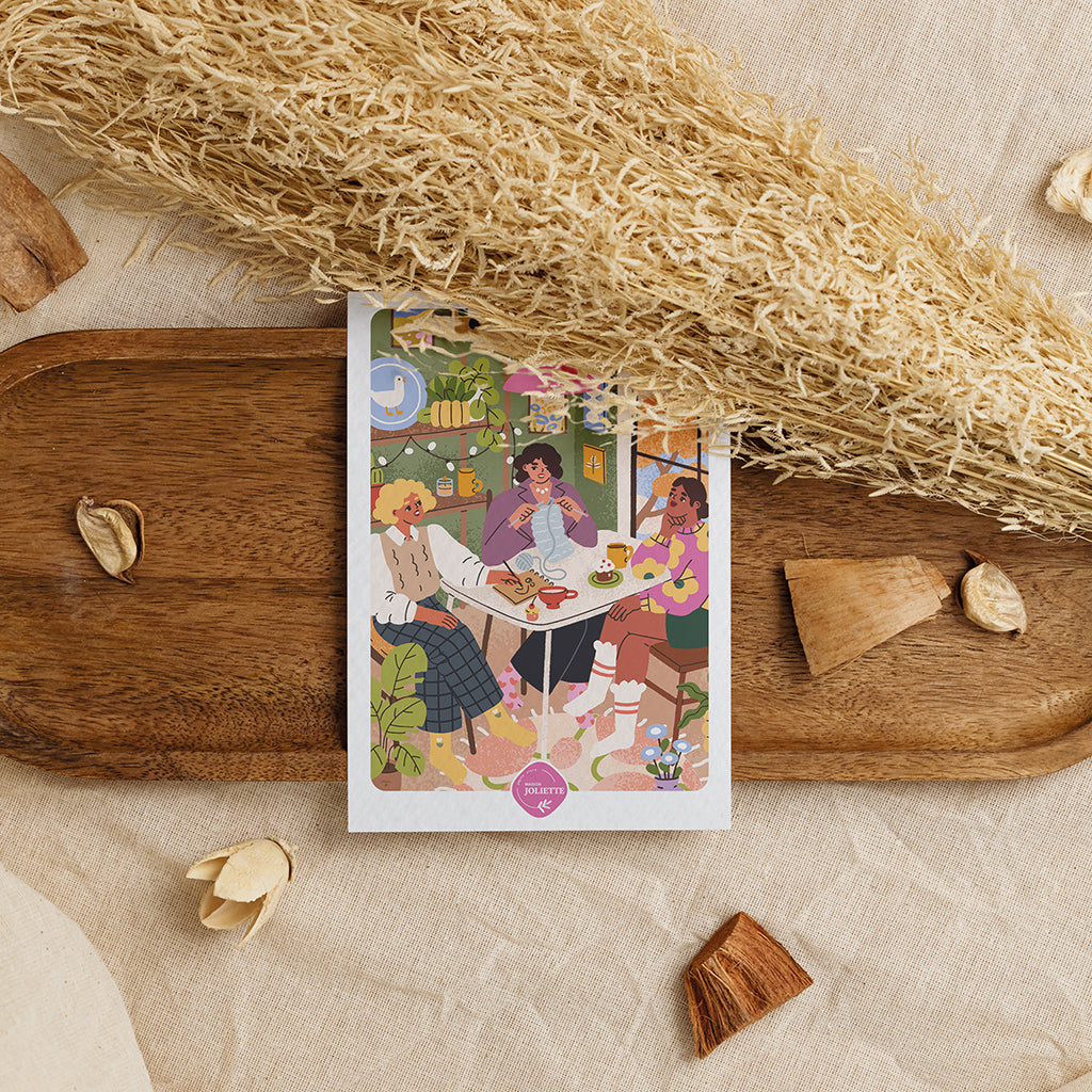 maison-joliette-les-copines-postkarte-mit-kraftumschlag-a6 image 8