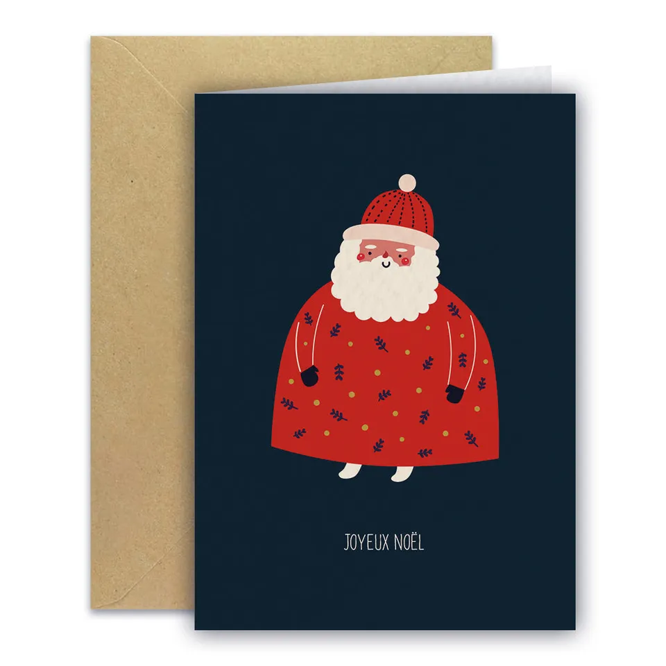 maison-joliette-p-re-no-l-gru-karte-a6-weihnachtsmann image 1