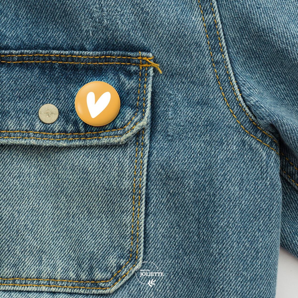 maison-joliette-badges-love-button-herz-gelb-32-mm image 3