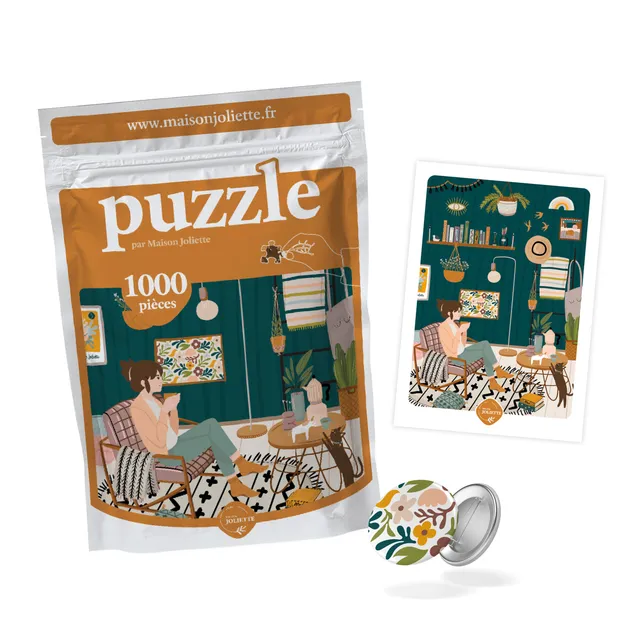 maison-joliette-cosy-puzzleset-1000-teile-badge-karte image 1