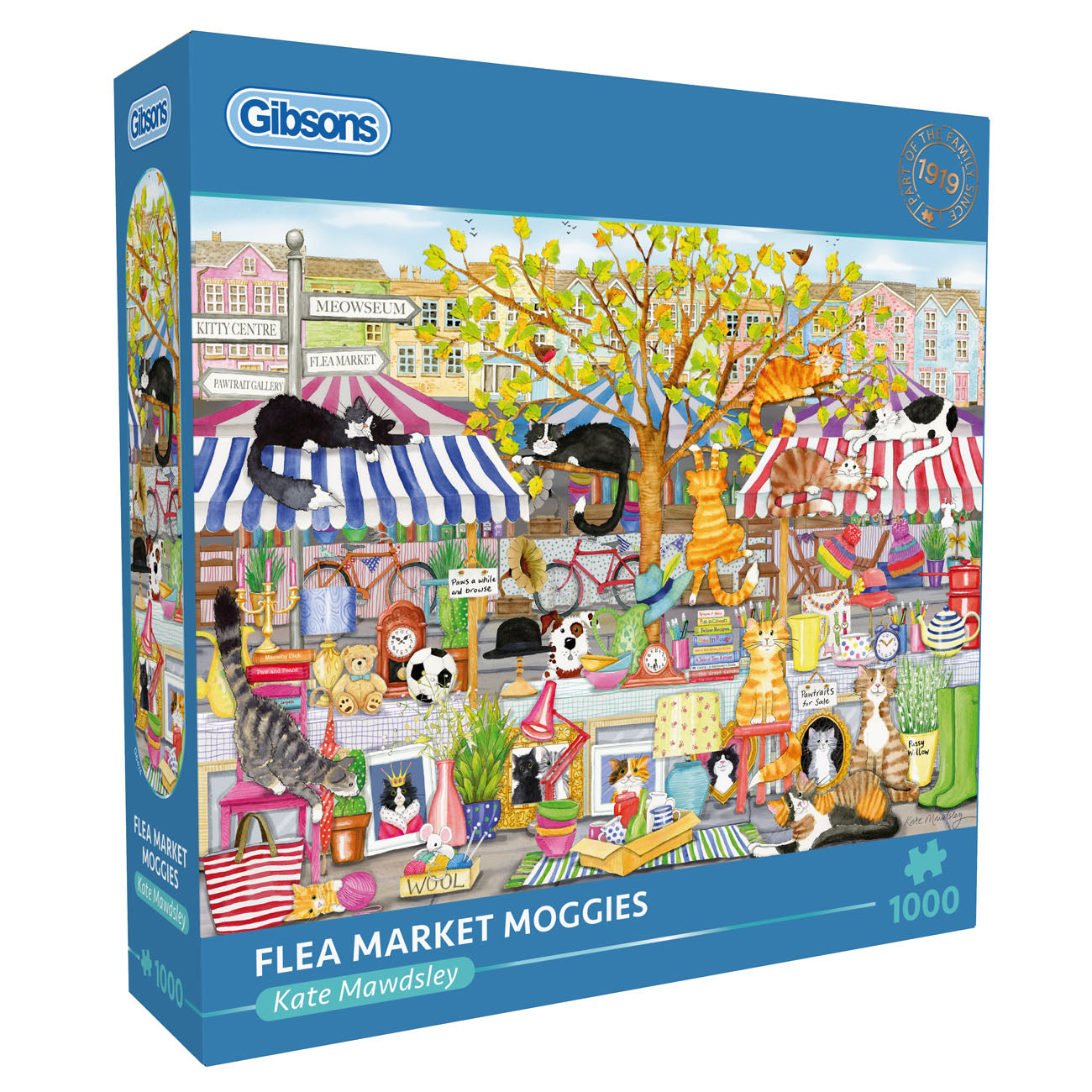 gibsons-flea-market-moggies-puzzle-1000-teile-katzen image 1