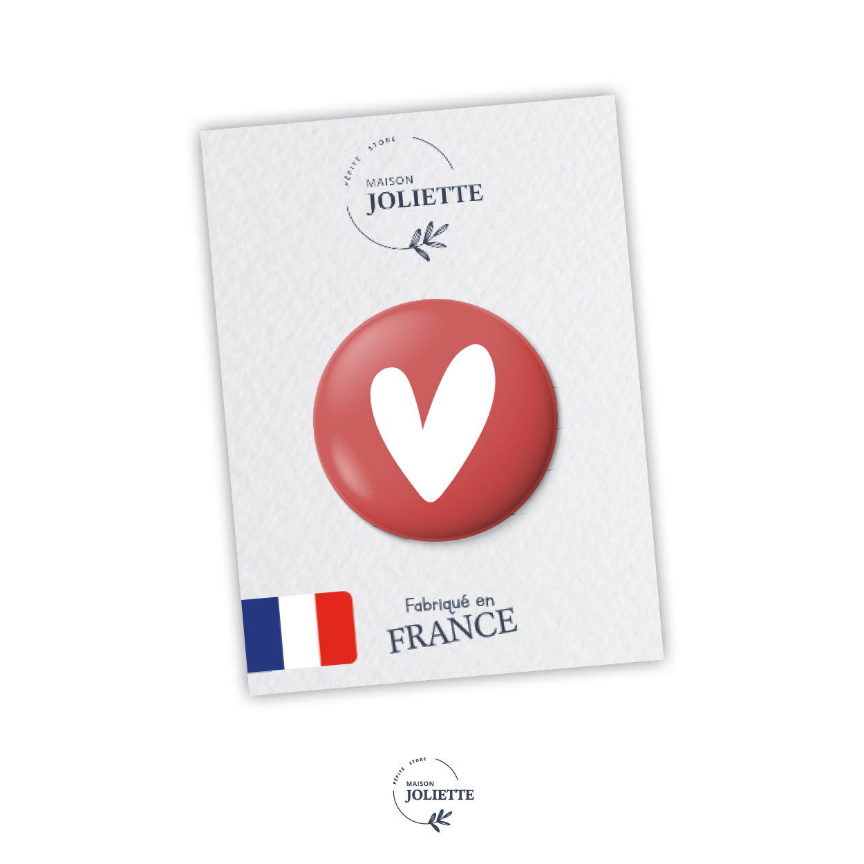 maison-joliette-love-button-rotes-herz-32-mm-matt image 2