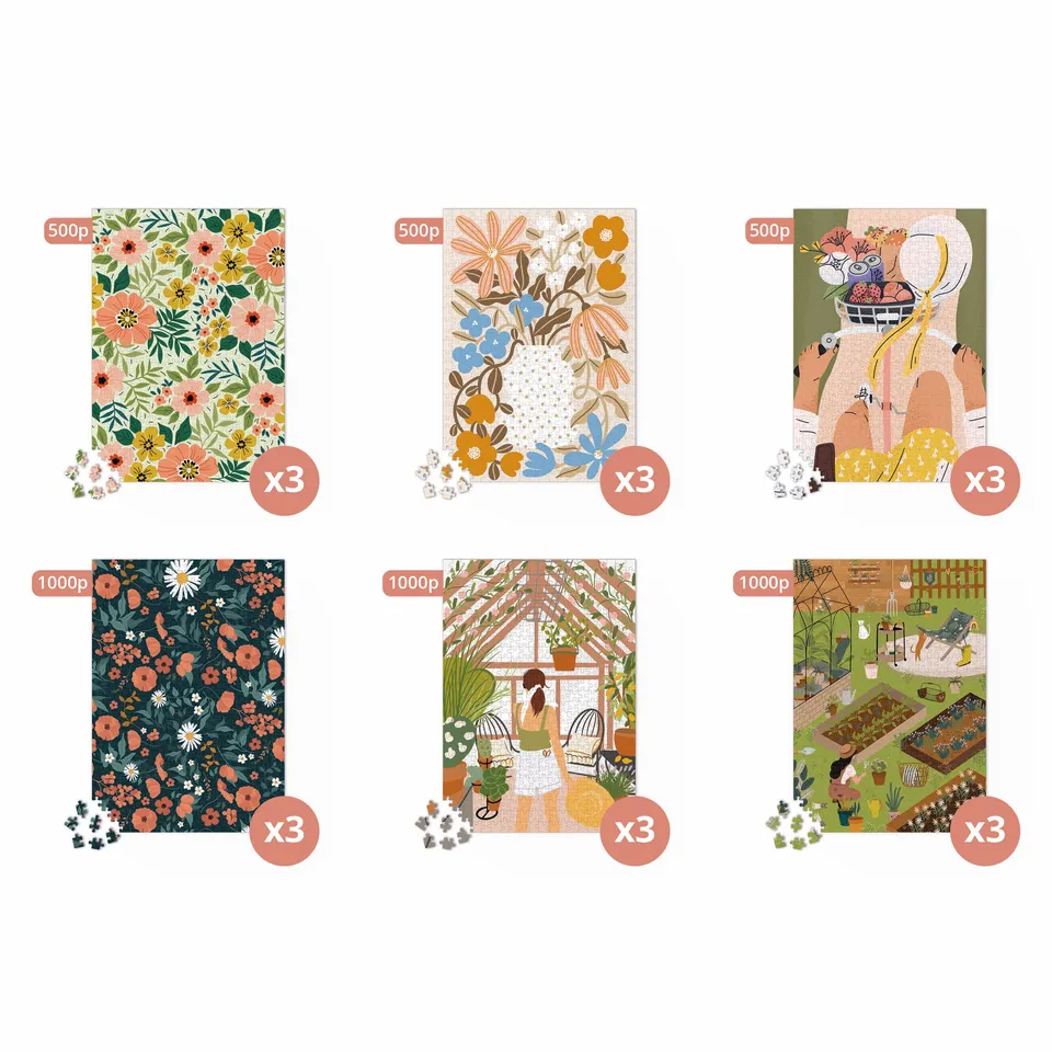 maison-joliette-puzzles-floral-set-18-puzzle-500-1000-teile image 1