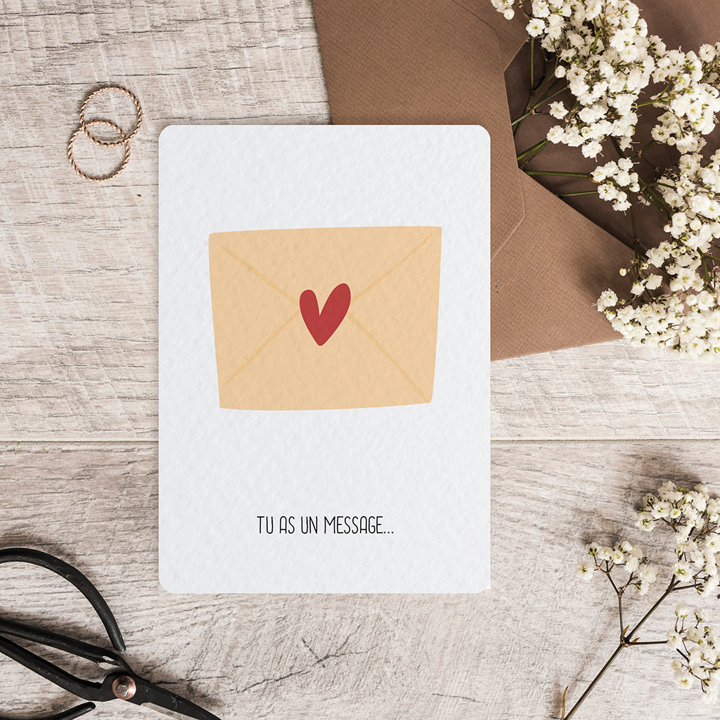 maison-joliette-message-postkarte-love-mit-umschlag-a6 image 6