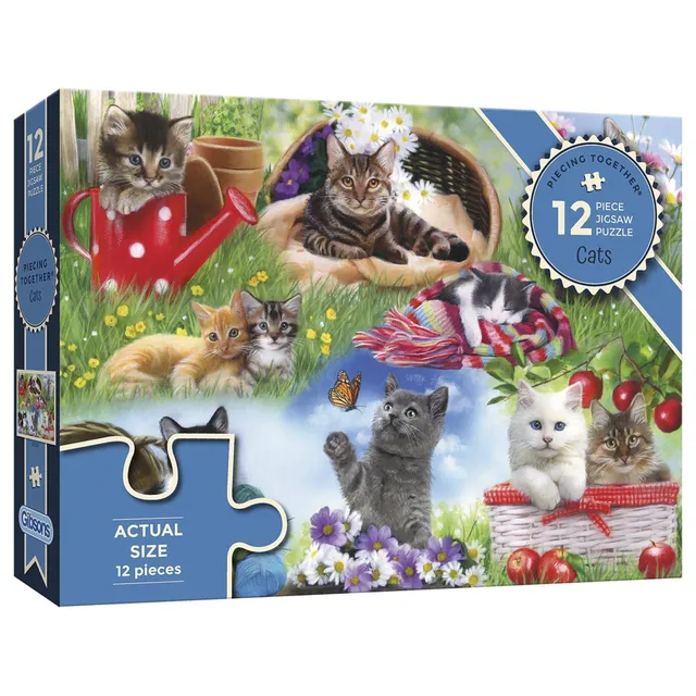gibsons-cats-12-xxl-teile-kinderpuzzle-katzen image 1