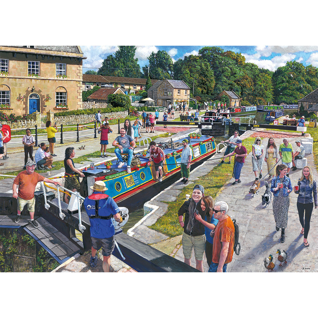 gibsons-wiltshire-waterways-puzzle-1000-teile-kanal image 6
