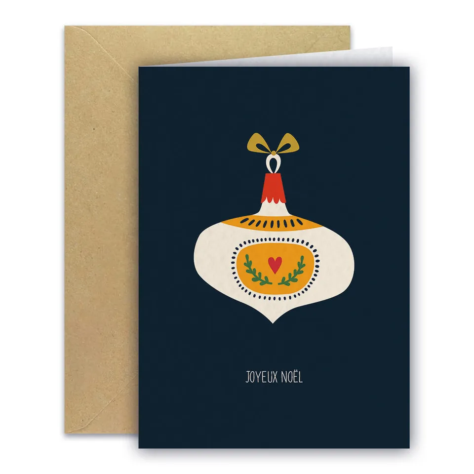 maison-joliette-carte-de-voeux-boule-weihnachtskarte-a6-umschlag image 1