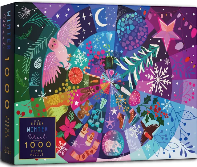 elena-essex-1000-piece-winter-wheel-puzzle-weihnachten-1000 image 1