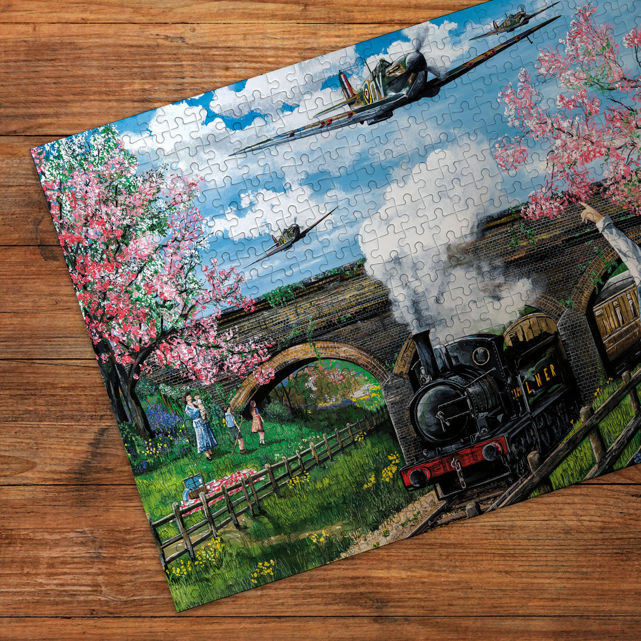 gibsons-spitfire-surprise-puzzle-250-xl-teile-flugzeug image 4