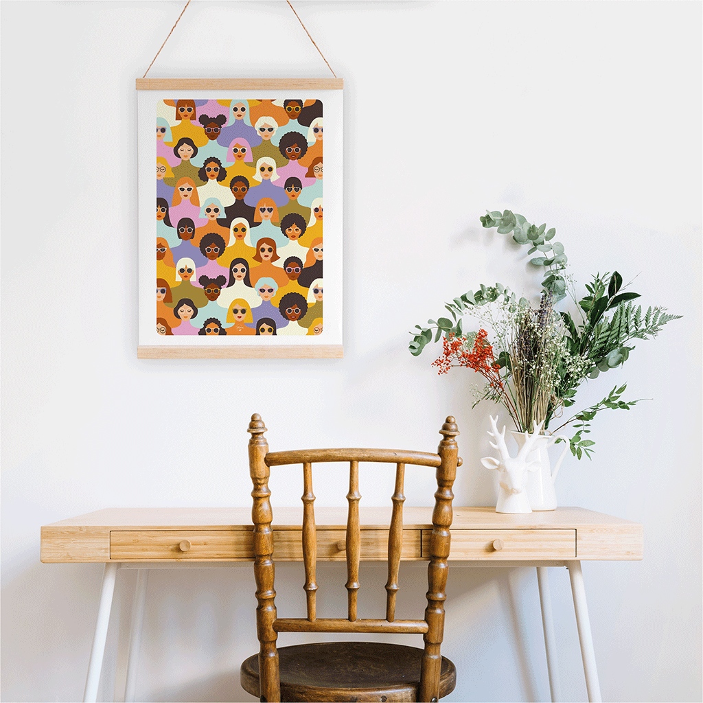 maison-joliette-multitude-poster-a4-bunte-frauen image 4
