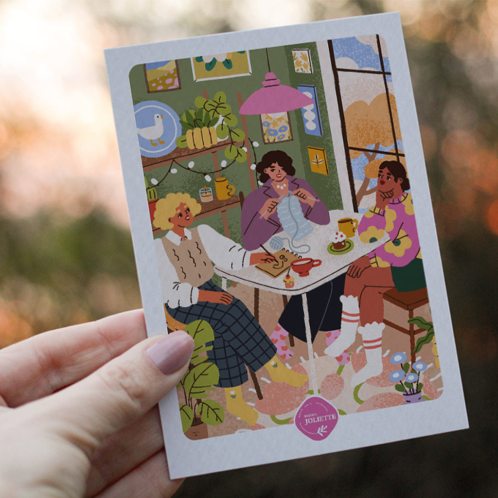 maison-joliette-les-copines-postkarte-mit-kraftumschlag-a6 image 4
