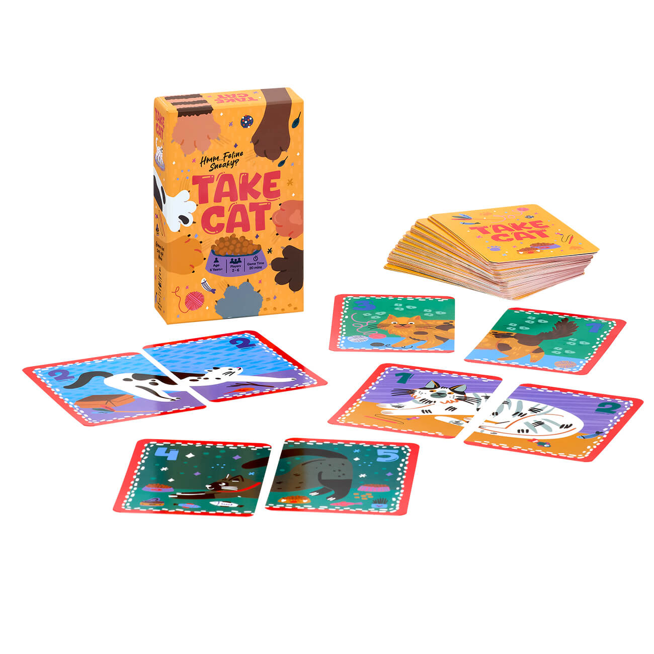 gibsons-take-cat-kartenspiel-katzen-80-karten-familienspiel image 1
