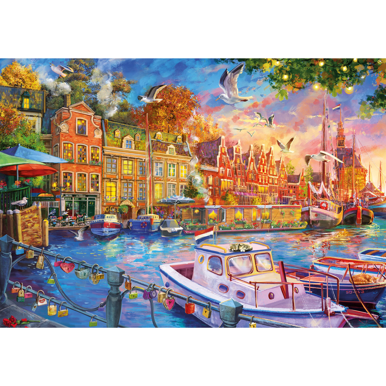 gibsons-harbour-reflections-puzzle-500-teile-hafen image 8