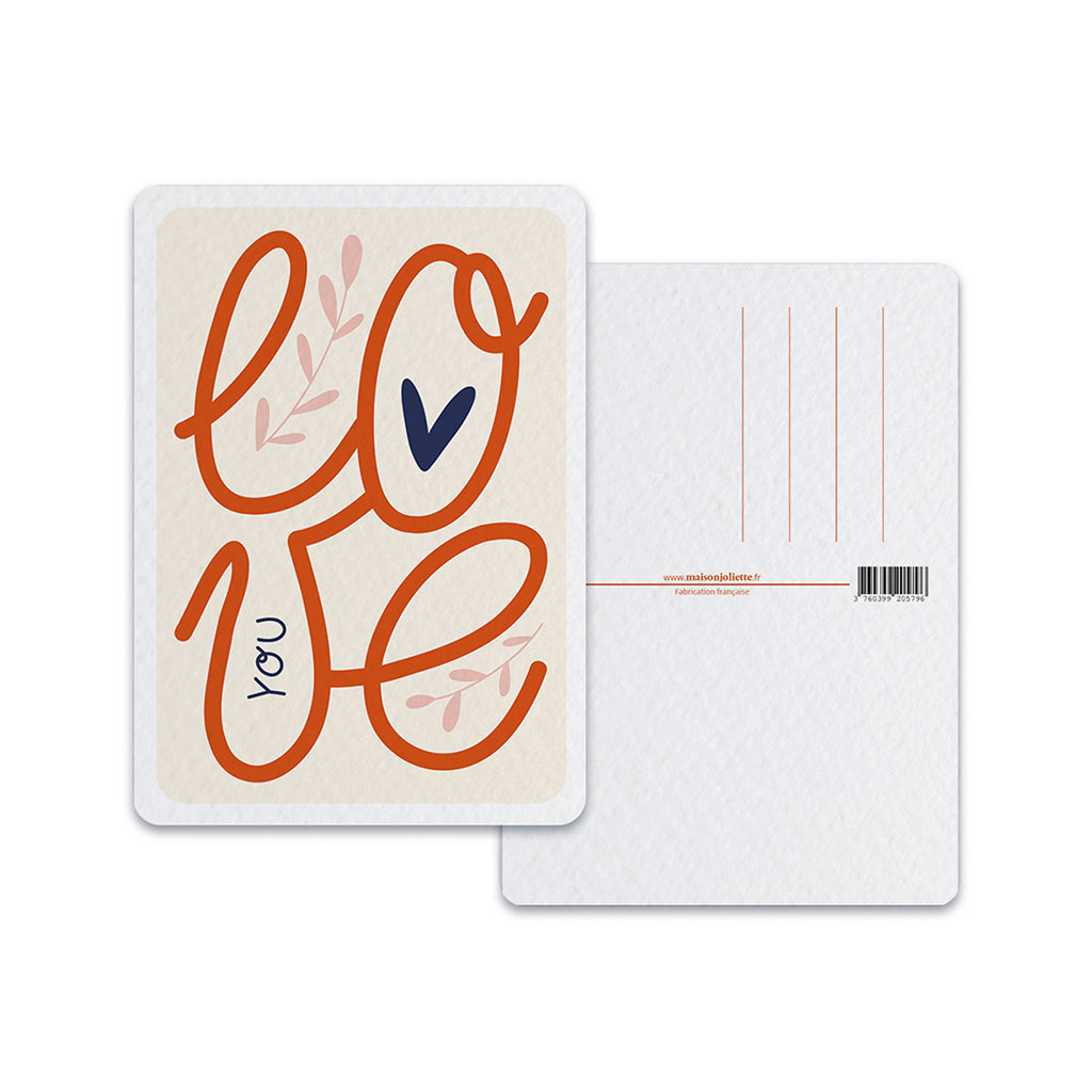 maison-joliette-love-you-postkarte-10-5x14-8-mit-umschlag image 2