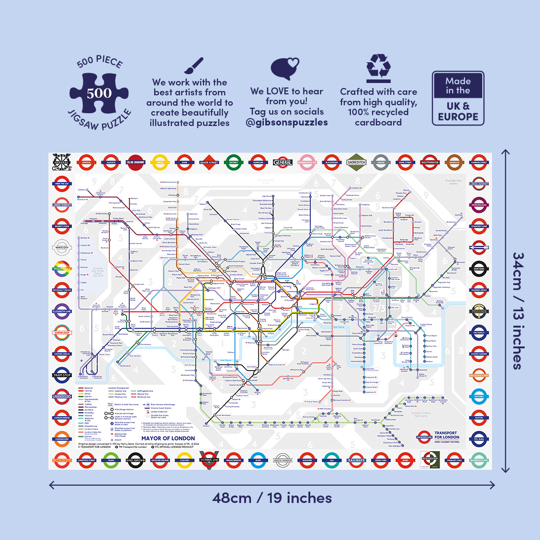 gibsons-tfl-london-tube-map-puzzle-500-teile image 4