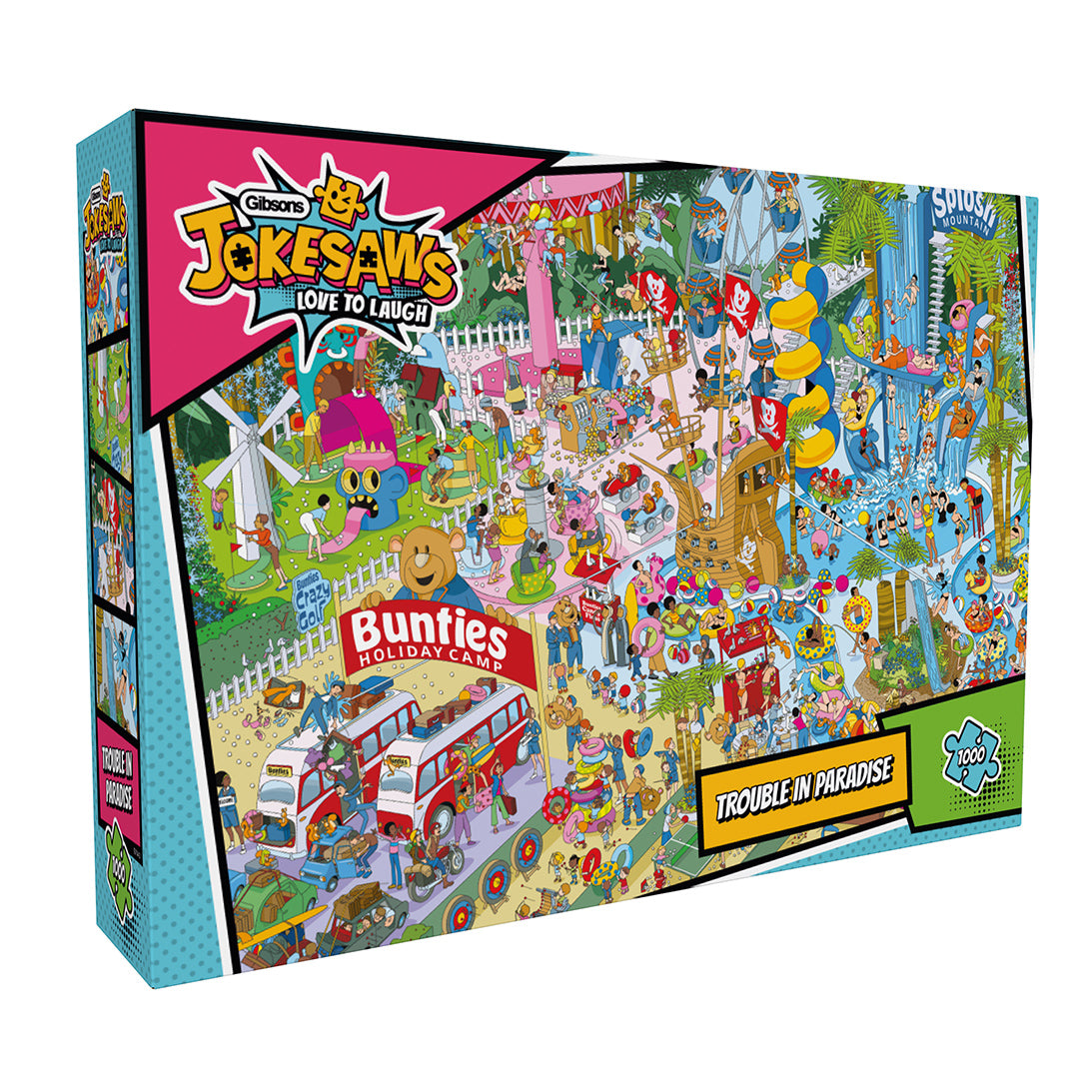 gibsons-trouble-in-paradise-puzzle-1000-teile-cartoon image 1