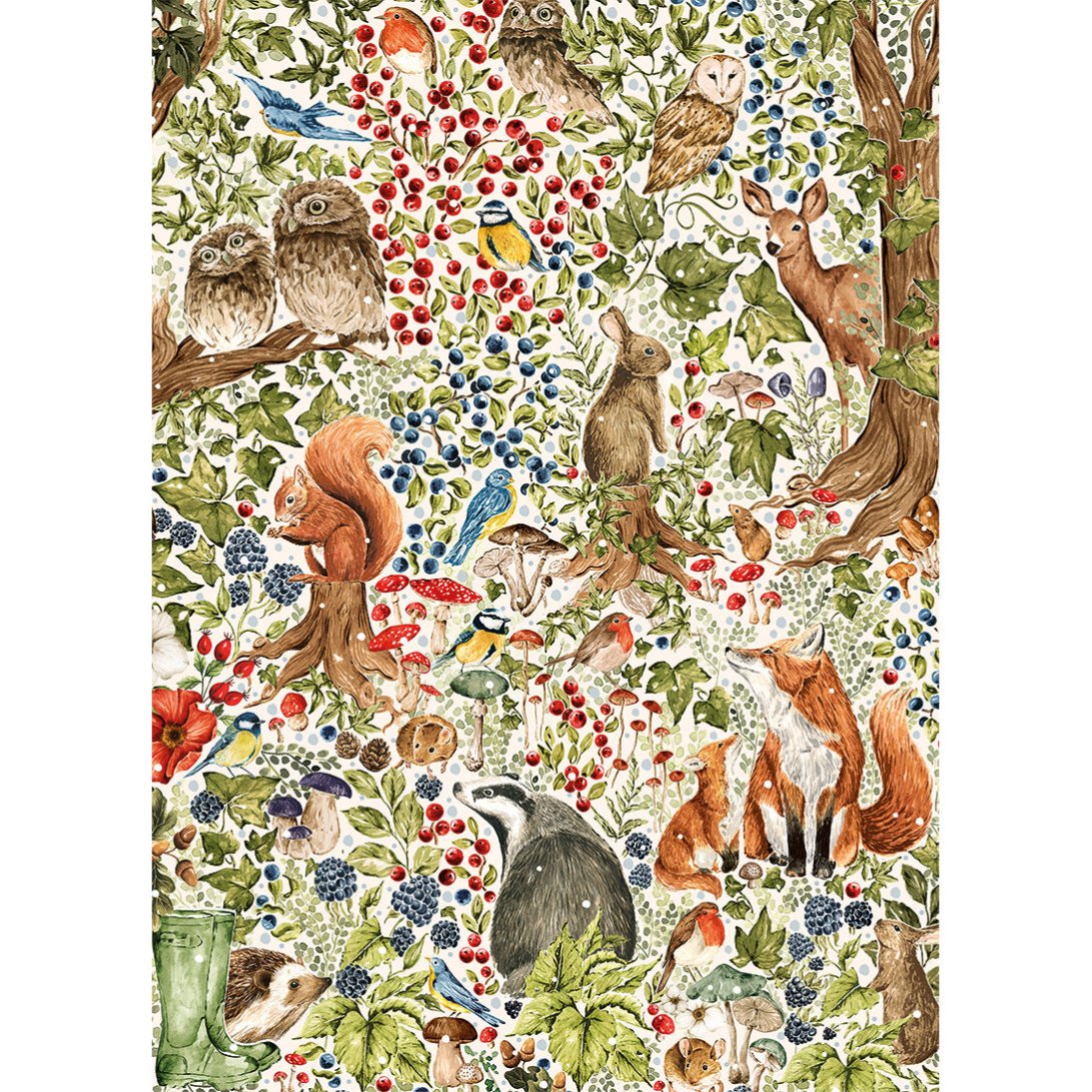 gibsons-woodland-wildlife-puzzle-1000-teile-waldtiere-winter image 5