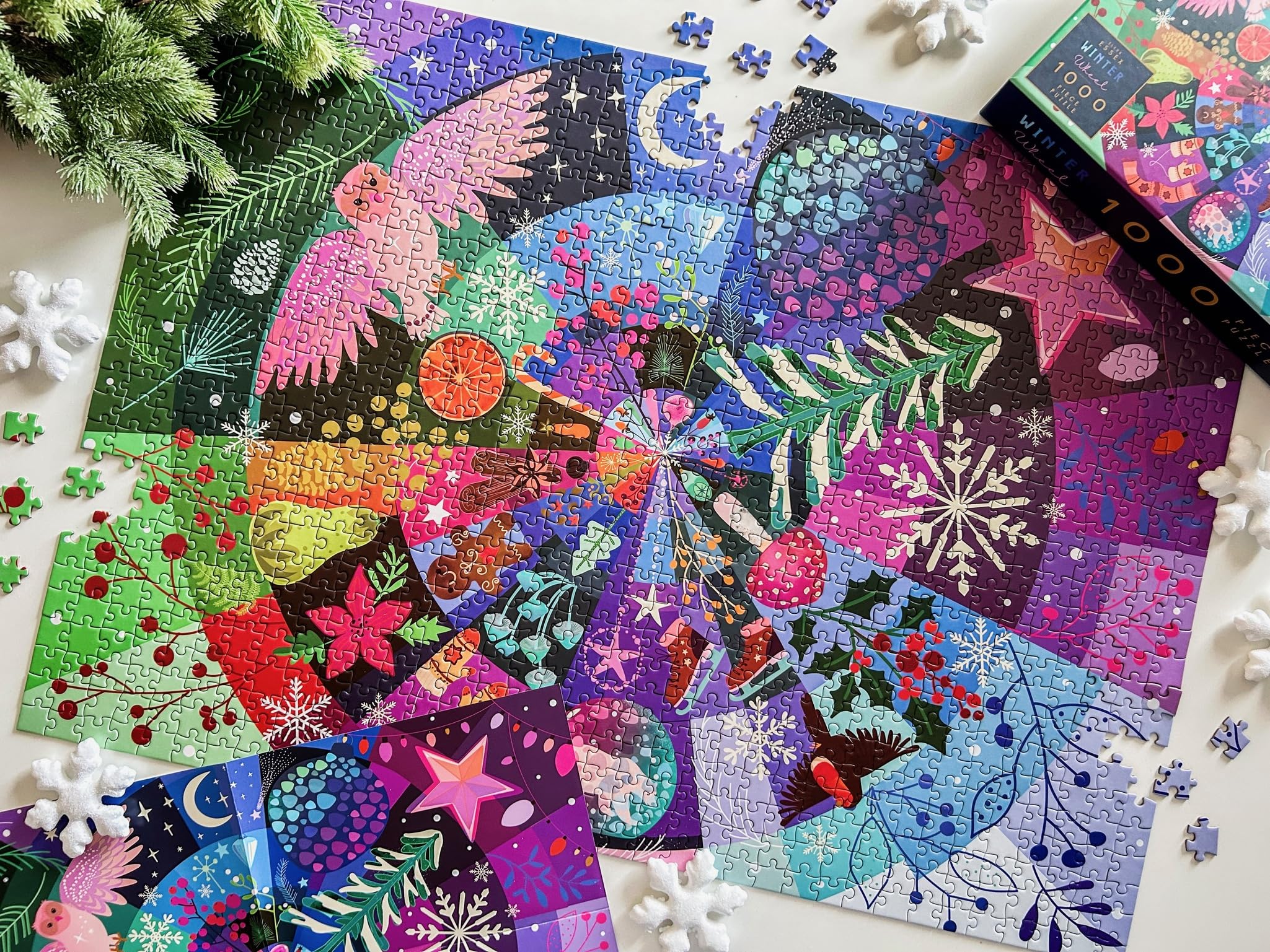elena-essex-1000-piece-winter-wheel-puzzle-weihnachten-1000 image 4