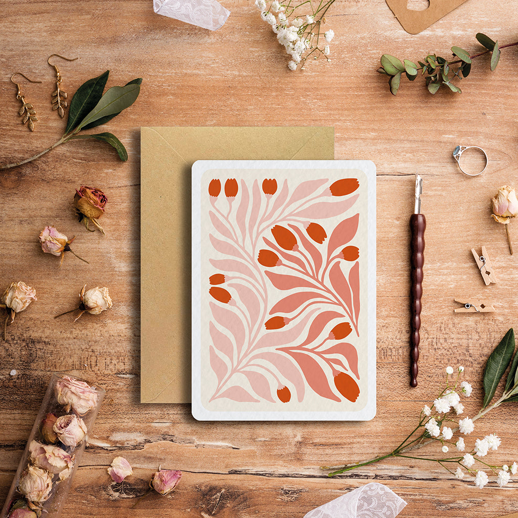 maison-joliette-cartes-postales-floral-1-tulipes-postkarte-mit-kraft-umschlag image 4
