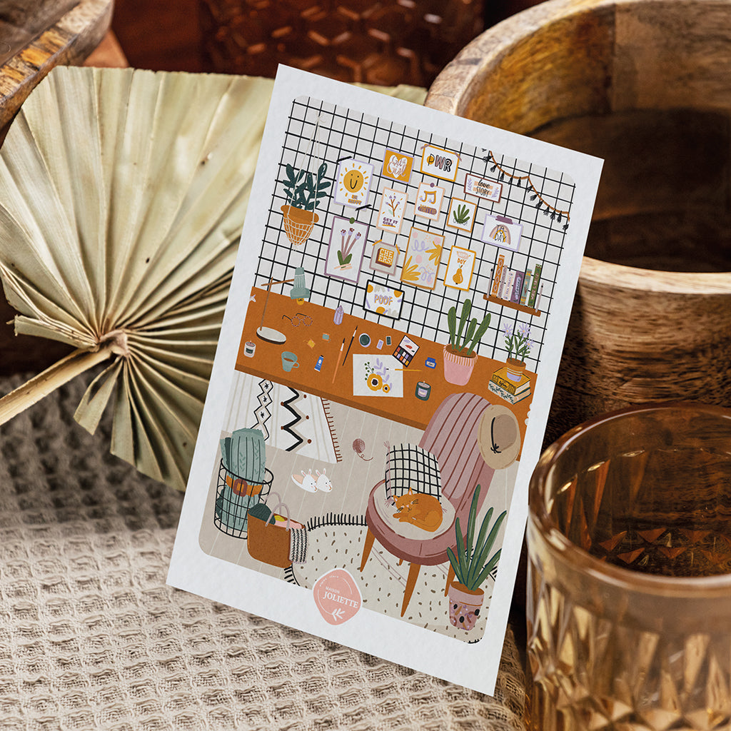 maison-joliette-cartes-l-atelier-postkarte-a6-mit-kraft-umschlag image 6