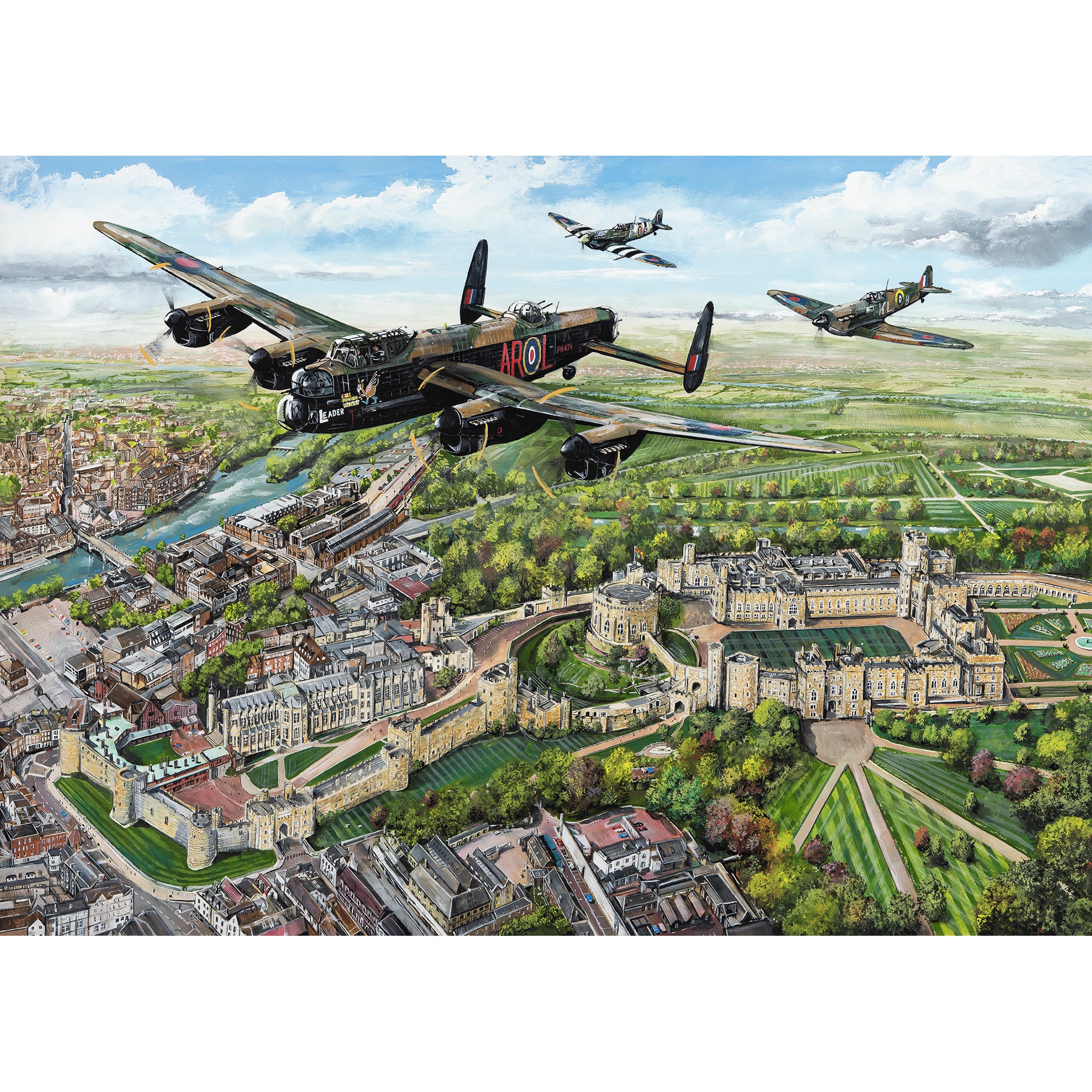 gibsons-wings-over-windsor-1000-teile-puzzle-flugzeuge image 2
