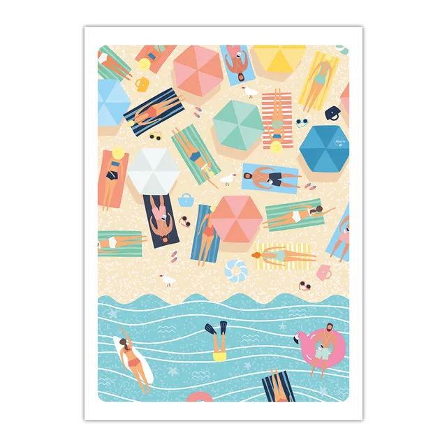 maison-joliette-affiches-chill-plouf-poster-a4-sommer image 1