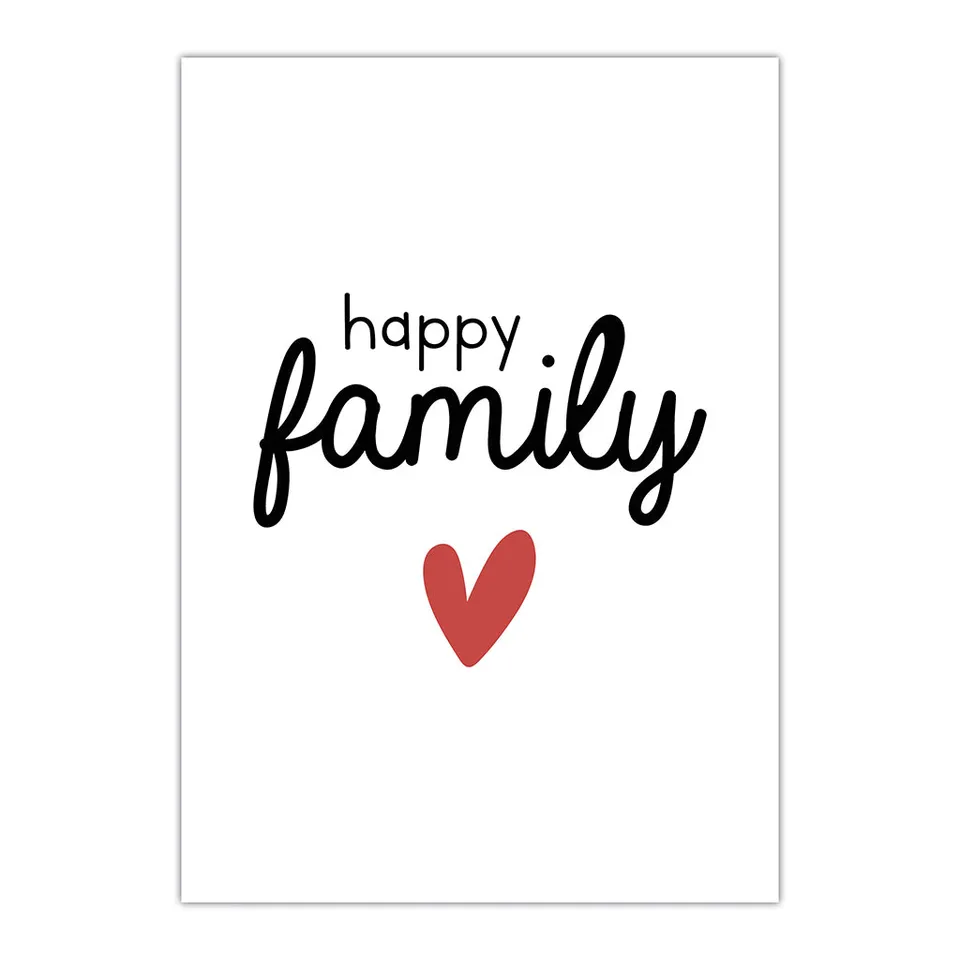 maison-joliette-affiches-happy-family-poster-a4-relief image 1