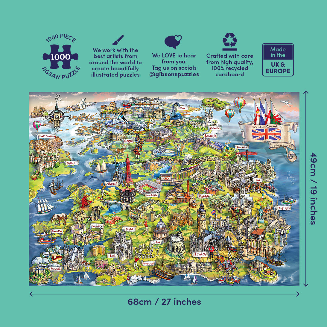 gibsons-beautiful-britain-1000-teile-puzzle-england image 4