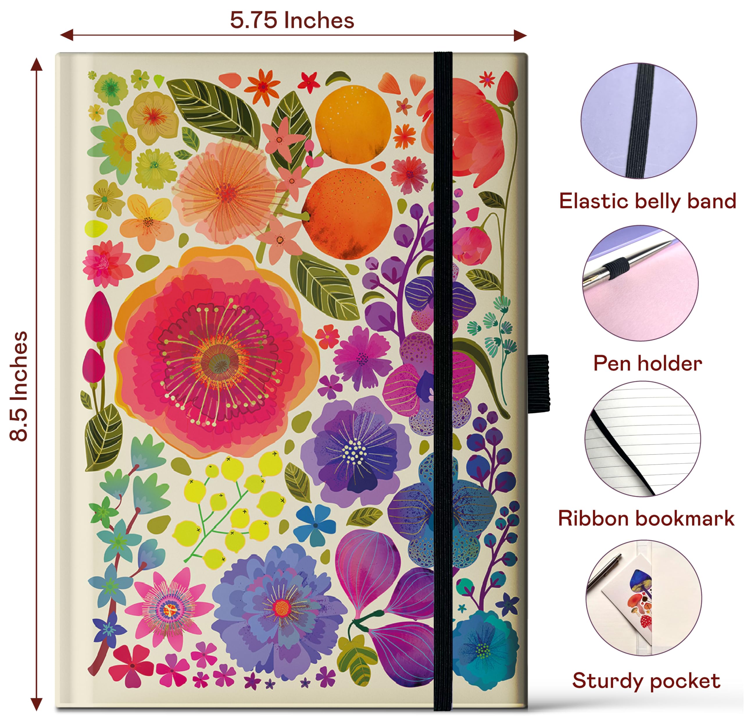 elena-essex-blumen-notizbuch-a5-liniert-goldfolie-box image 3