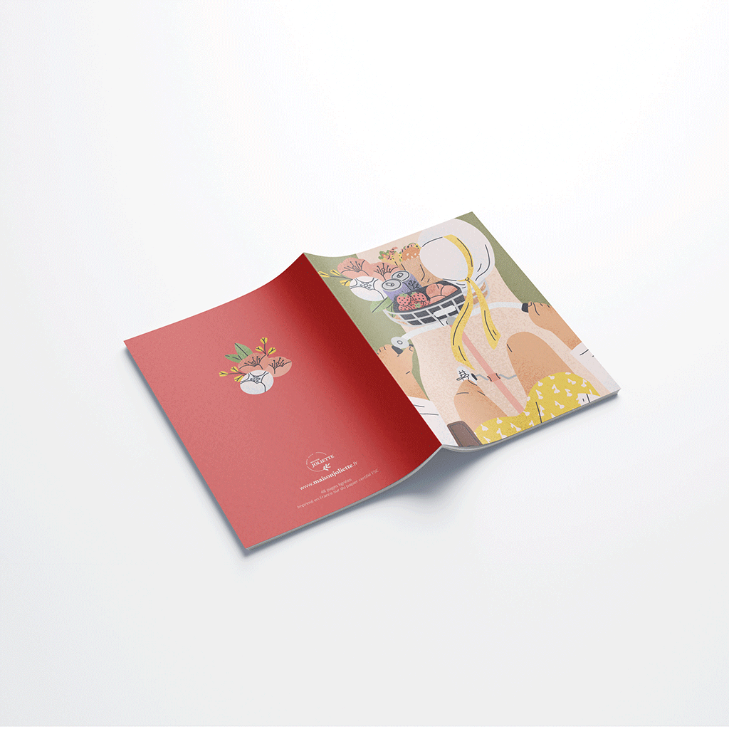 maison-joliette-petit-carnet-a6-notizbuch-a-bicyclette-liniert image 2