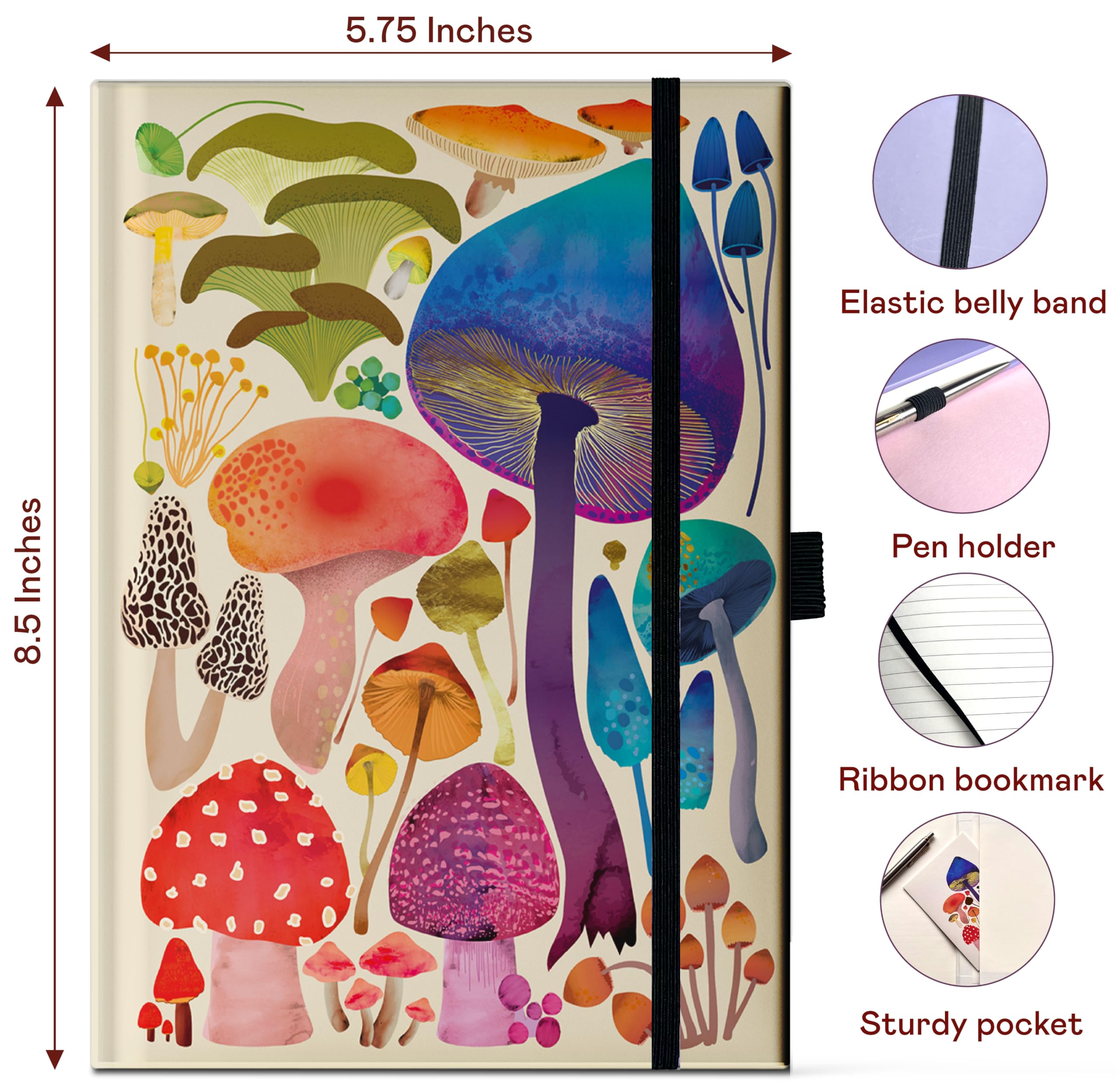 elena-essex-woodland-magic-notizbuch-a5-liniert-goldfolie image 3