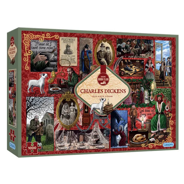 gibsons-book-club-charles-dickens-puzzle-1000-teile image 1