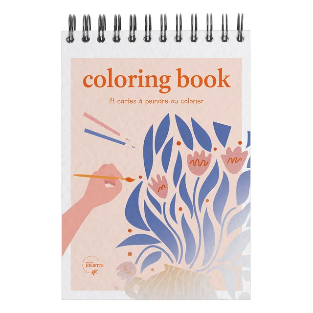maison-joliette-carnet-a6-floral-2-malbuch-14-seiten-300g image 1