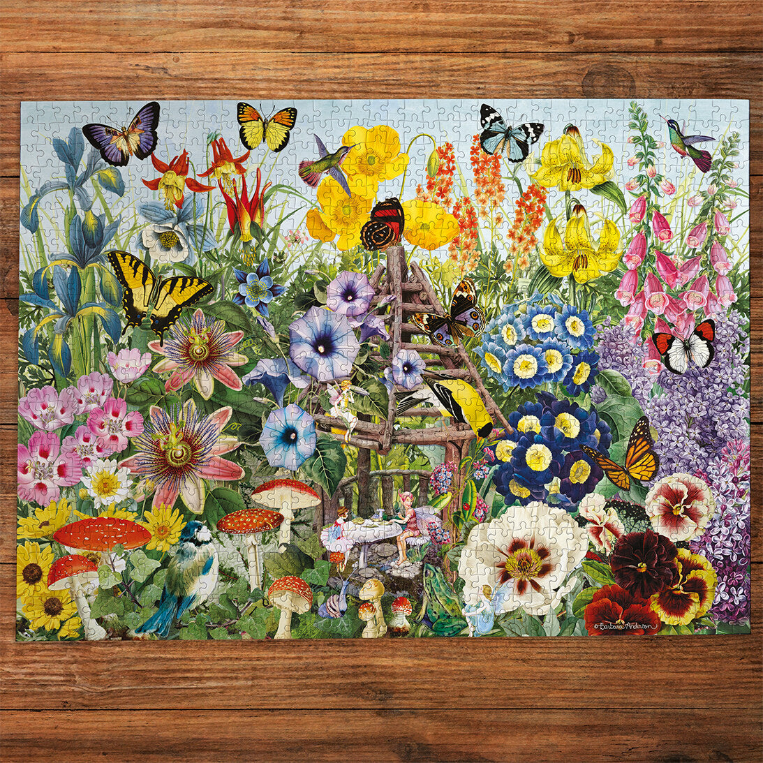 gibsons-fairy-garden-puzzle-1000-teile-gartenmotiv image 2