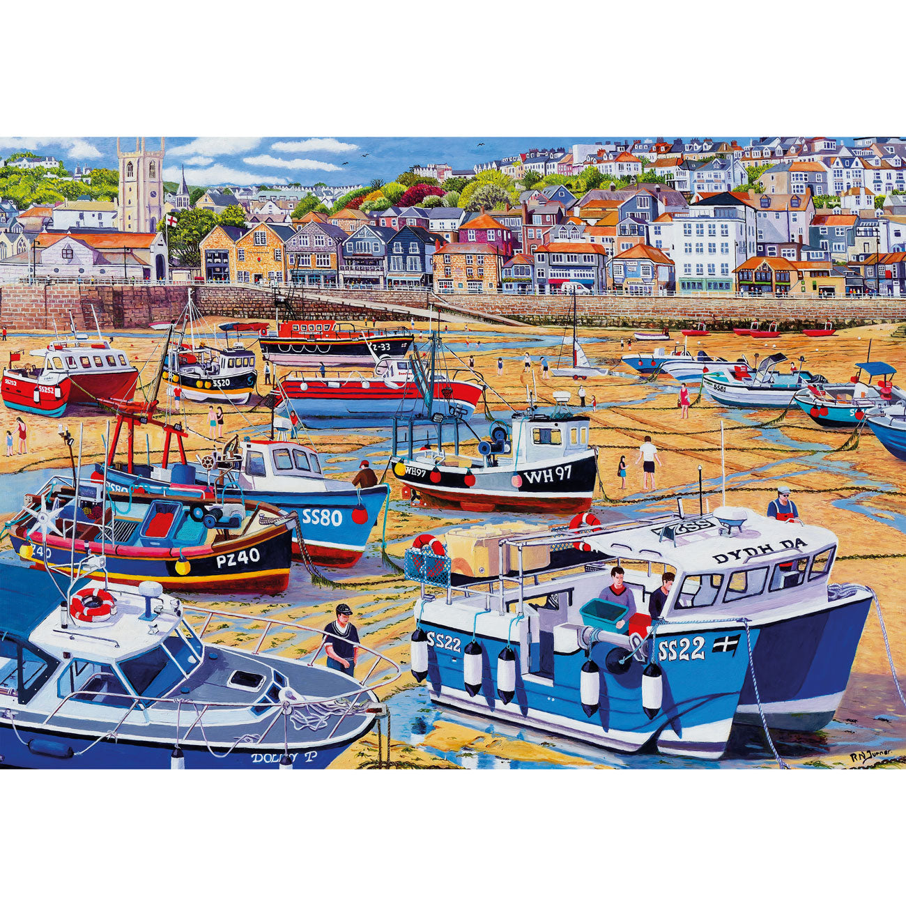 gibsons-sand-at-st-ives-puzzle-250-xl-teile-k-ste-boote image 4