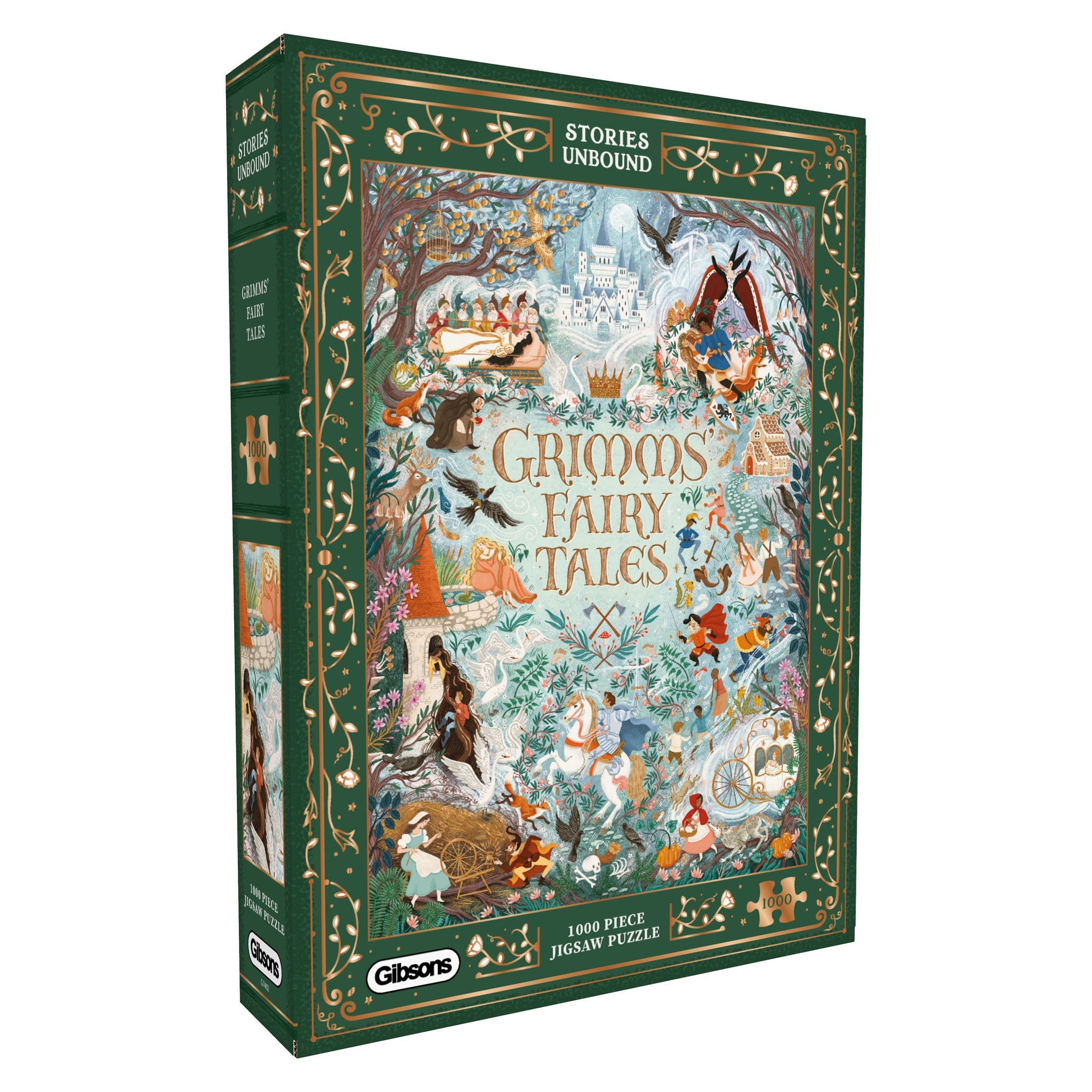 gibsons-stories-unbound-grimm-s-fairytales-puzzle-1000t-gold image 1